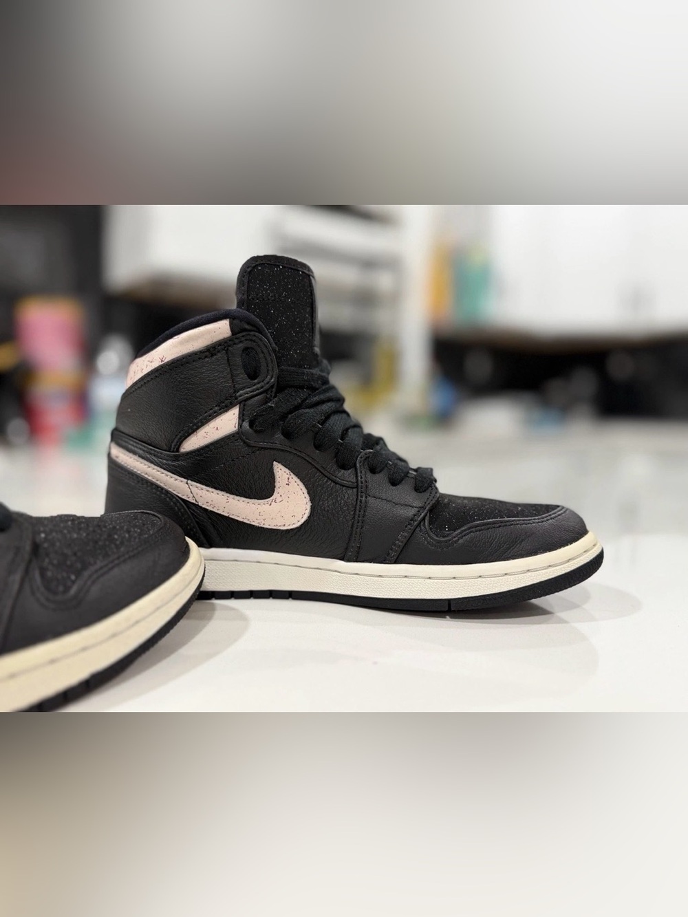 Jordan 1 High Premium Silt  Black pink Retro RARE AQ9131-001 Size 7 unisex adult - Picture 2 of 11